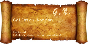 Grifaton Norman névjegykártya